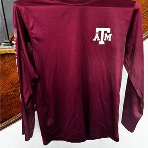 Maroon Texas A&M Long Sleeve Shirt Boys youth 12-14